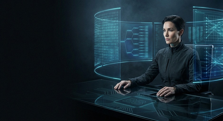 Joueur à un ordinateur portable avec des cartes et une interface de jeu visible